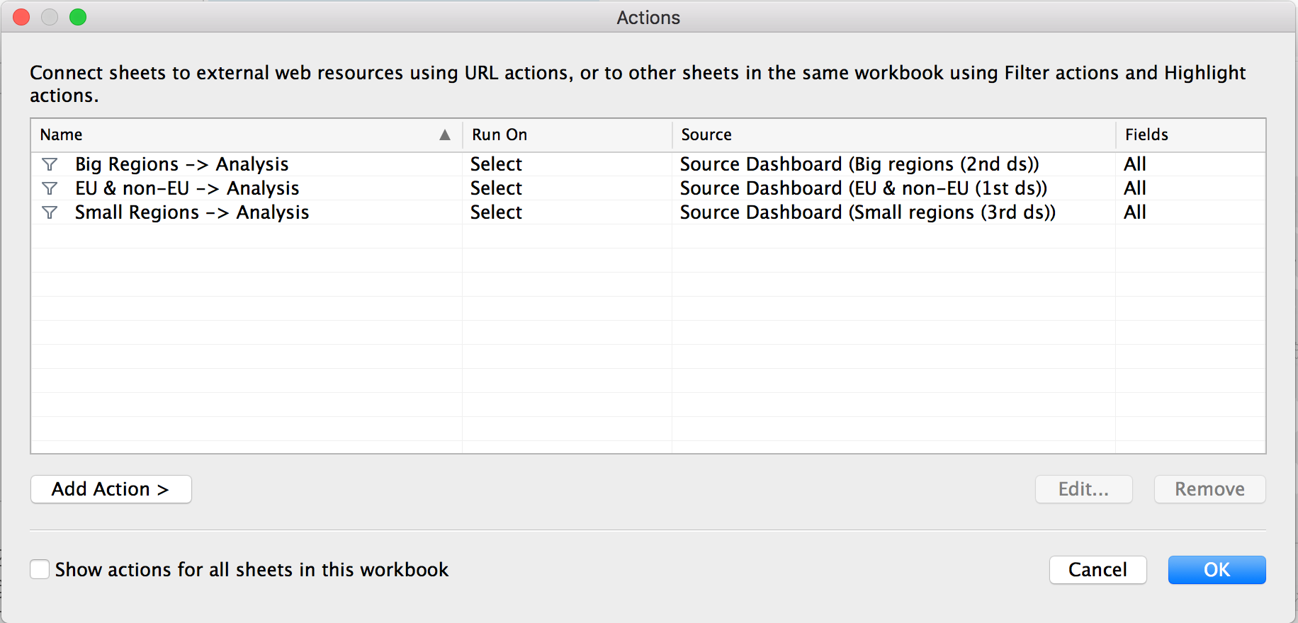 Tableau Use Case Filtering using Dashboard Actions and Groups The